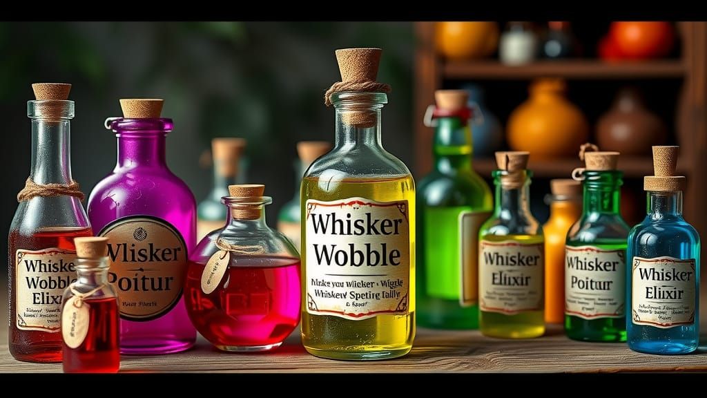 Mischievous Woodland Creatures Enjoy Whisker Wobble Elixir