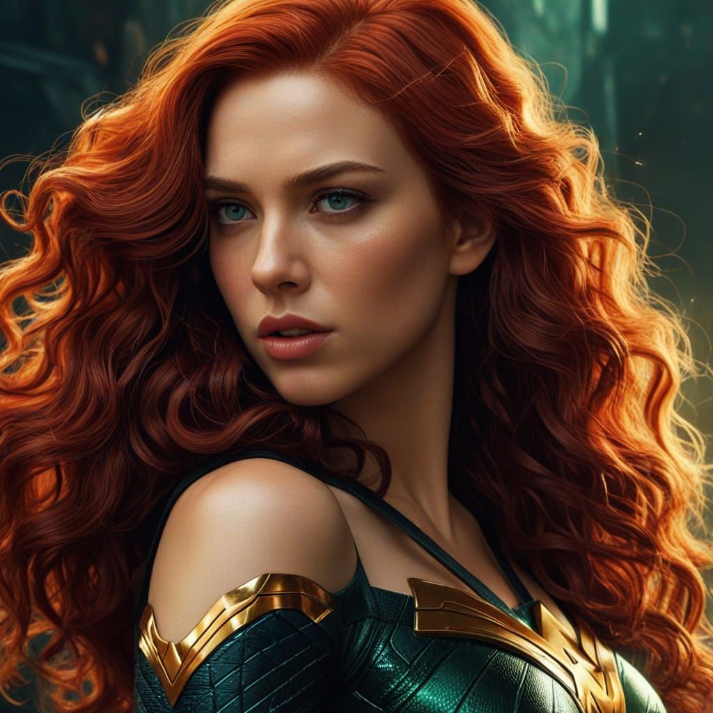 Black Widow and Wonder Woman Fusion Portrait