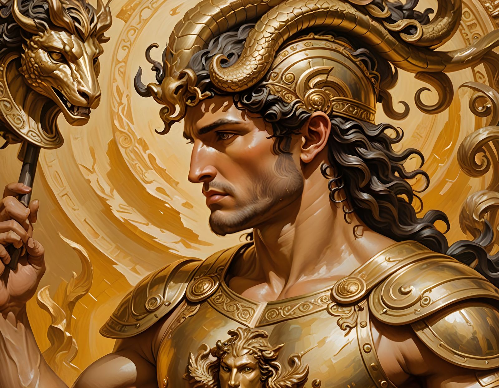 Perseus with Medusa's Head and Athena's Shield