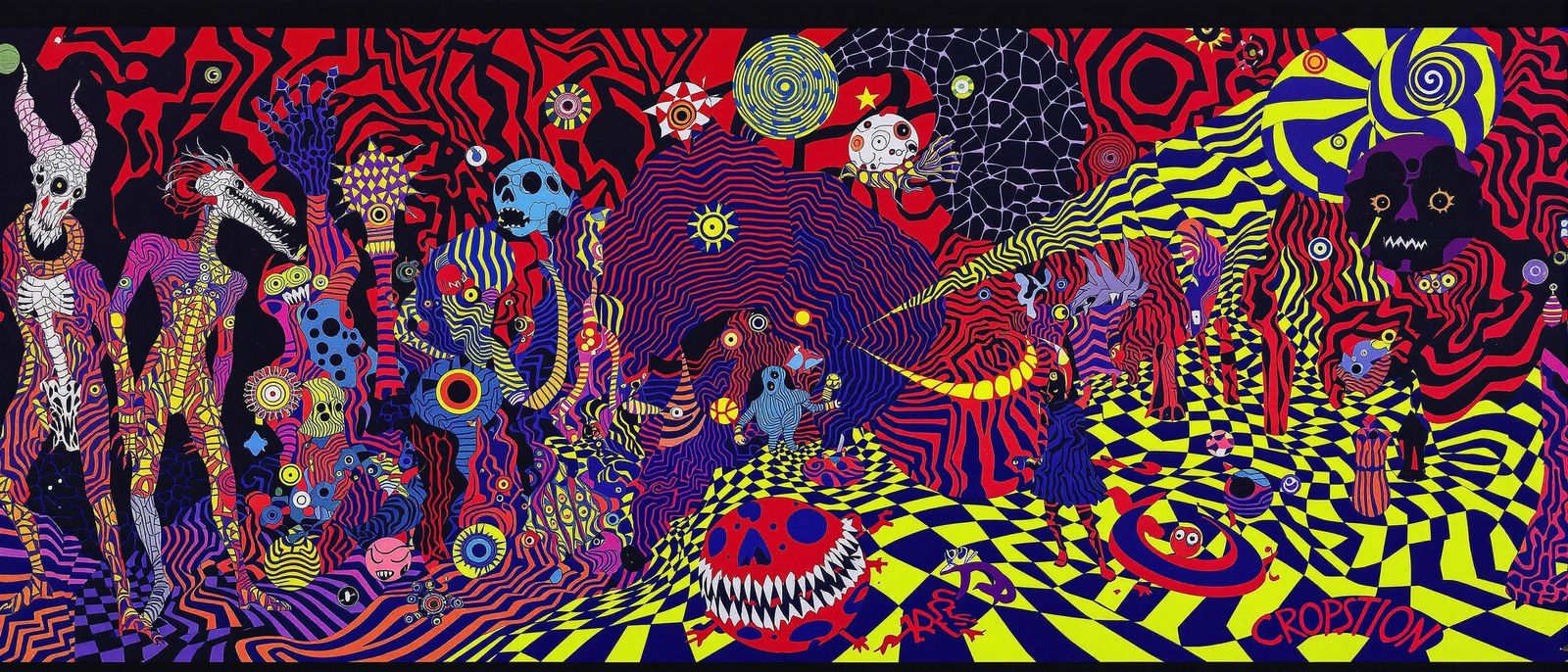 Surreal Crimson Labyrinth of Hypnotic Nightmares