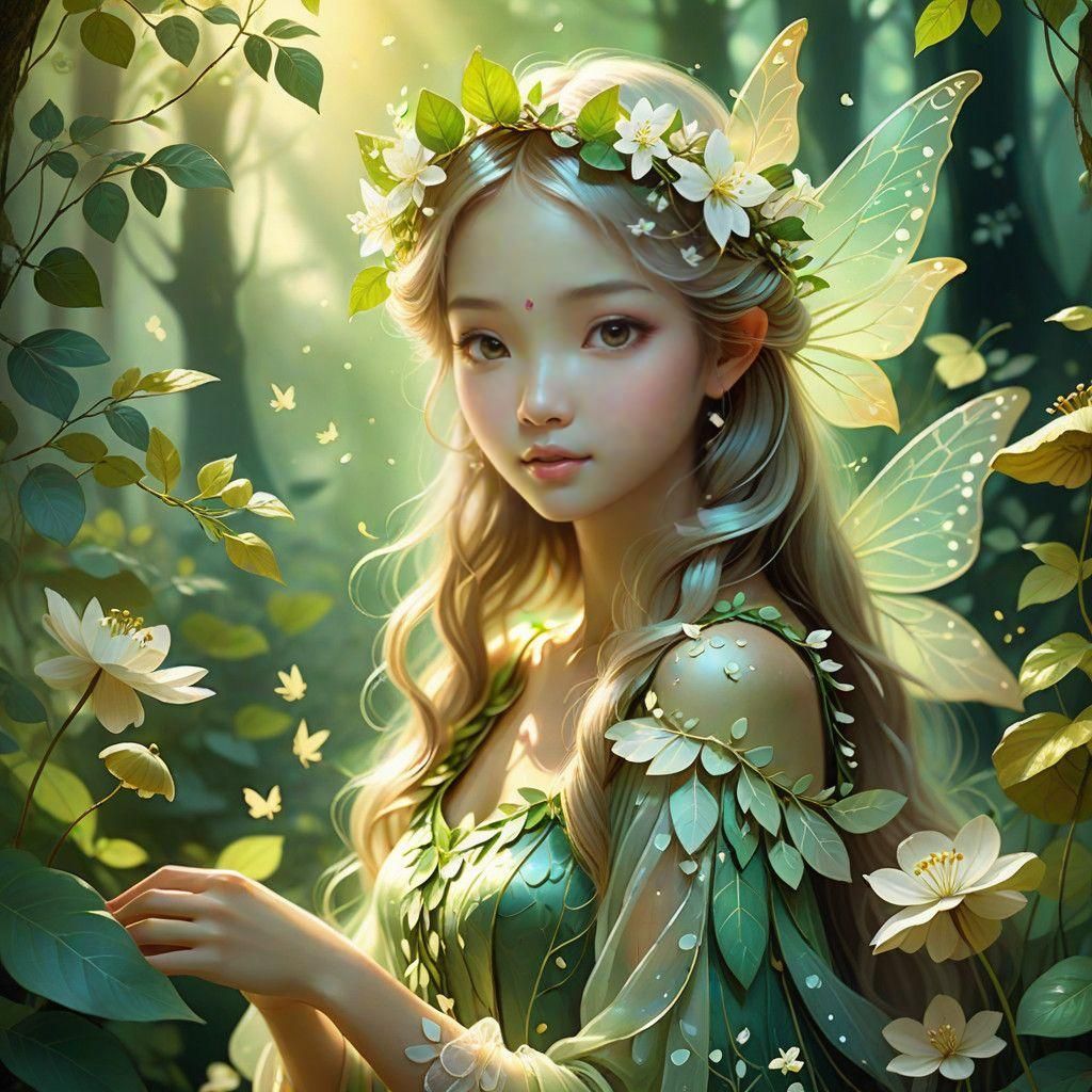 Enchanted Jasmine Blossom Fairy