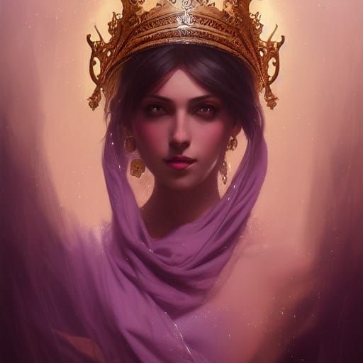 Princess of Persia Portrait in Hyperdetailed Style
