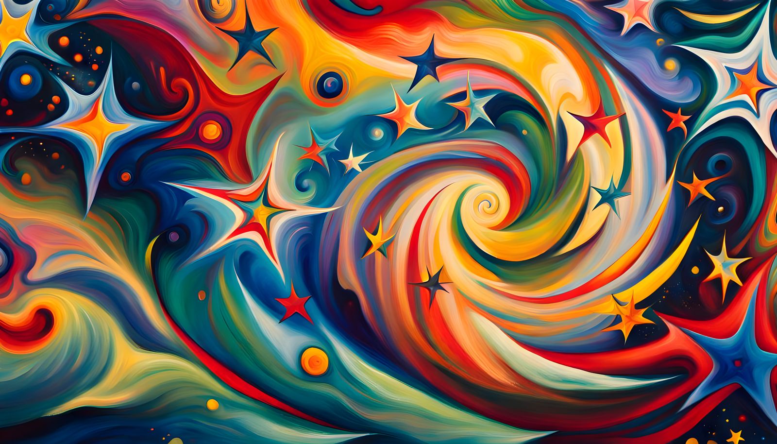 Cosmic Star Cluster Formation in Abstract Expressionism