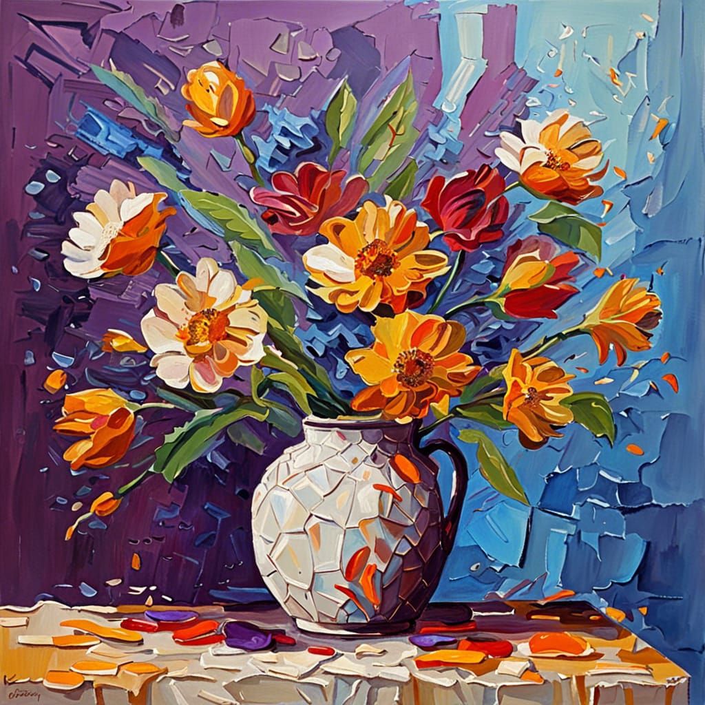 Impasto Still Life Painting