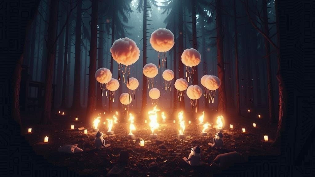 Secret Ritual with Pom Poms Ceremony