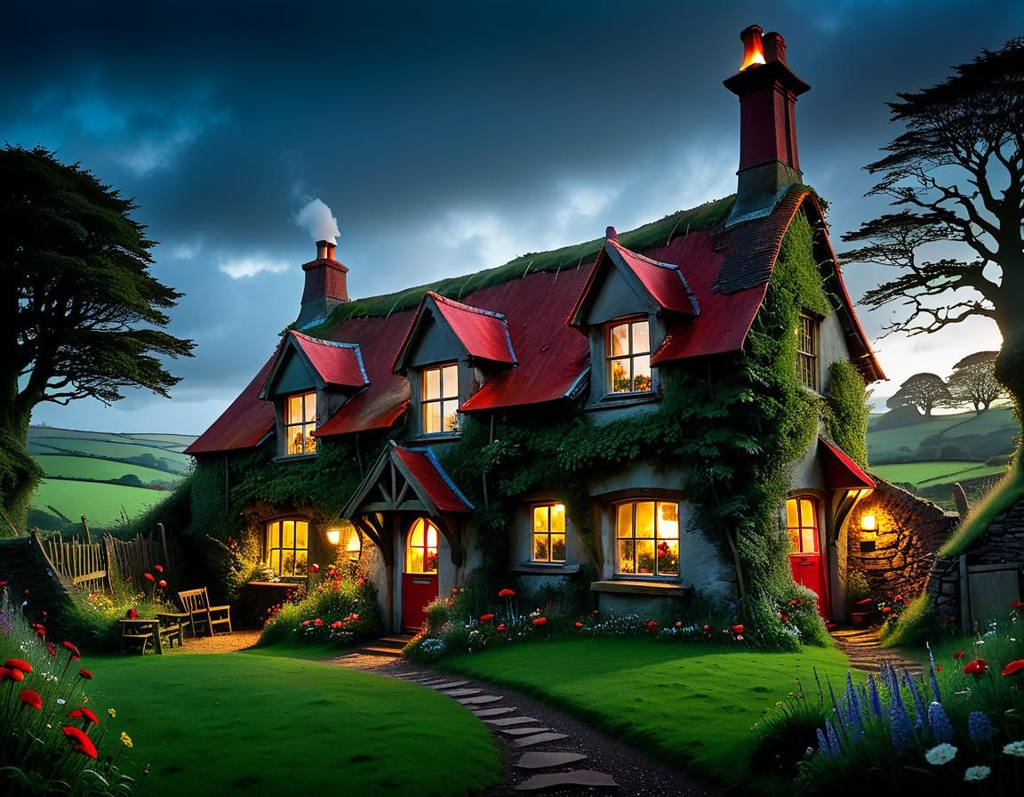 The Burrow: A Magical Home in Cubist Style