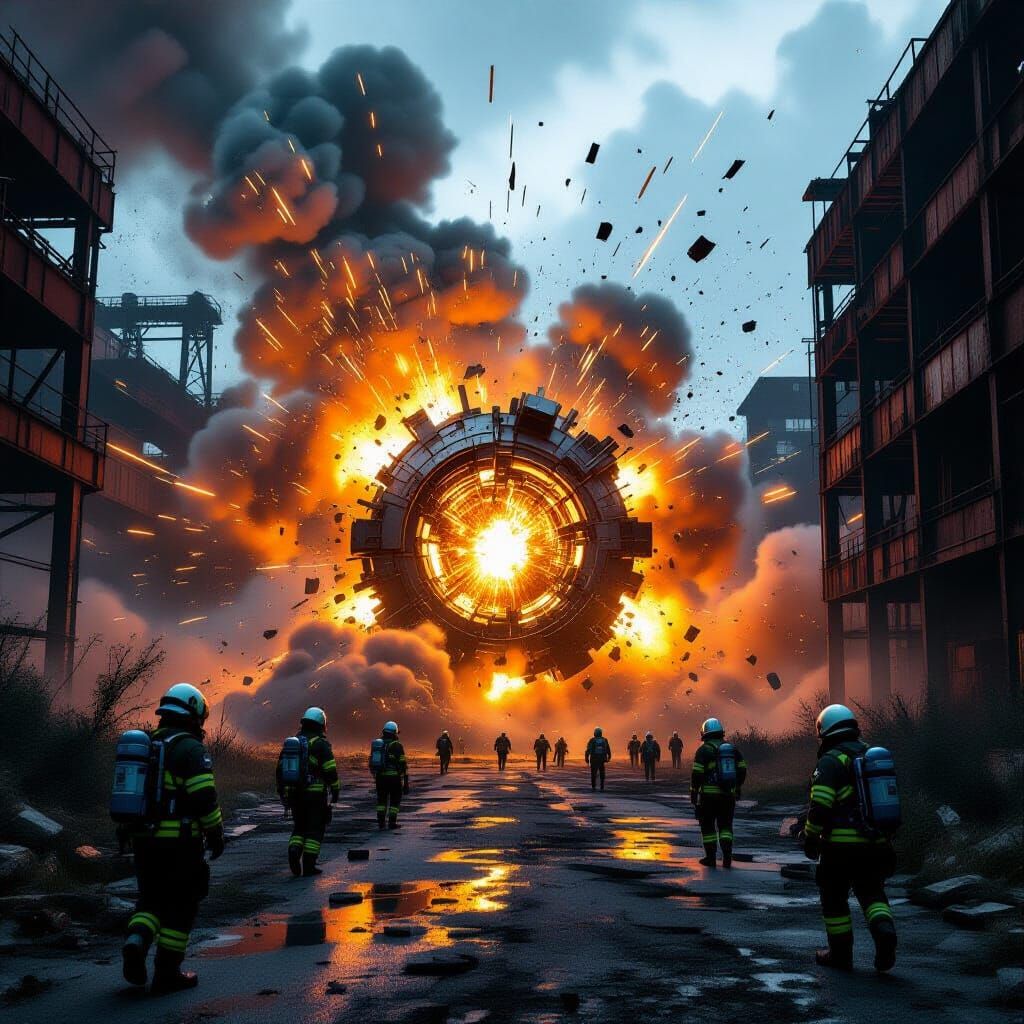 Industrial Explosion of Experimental Energy Core