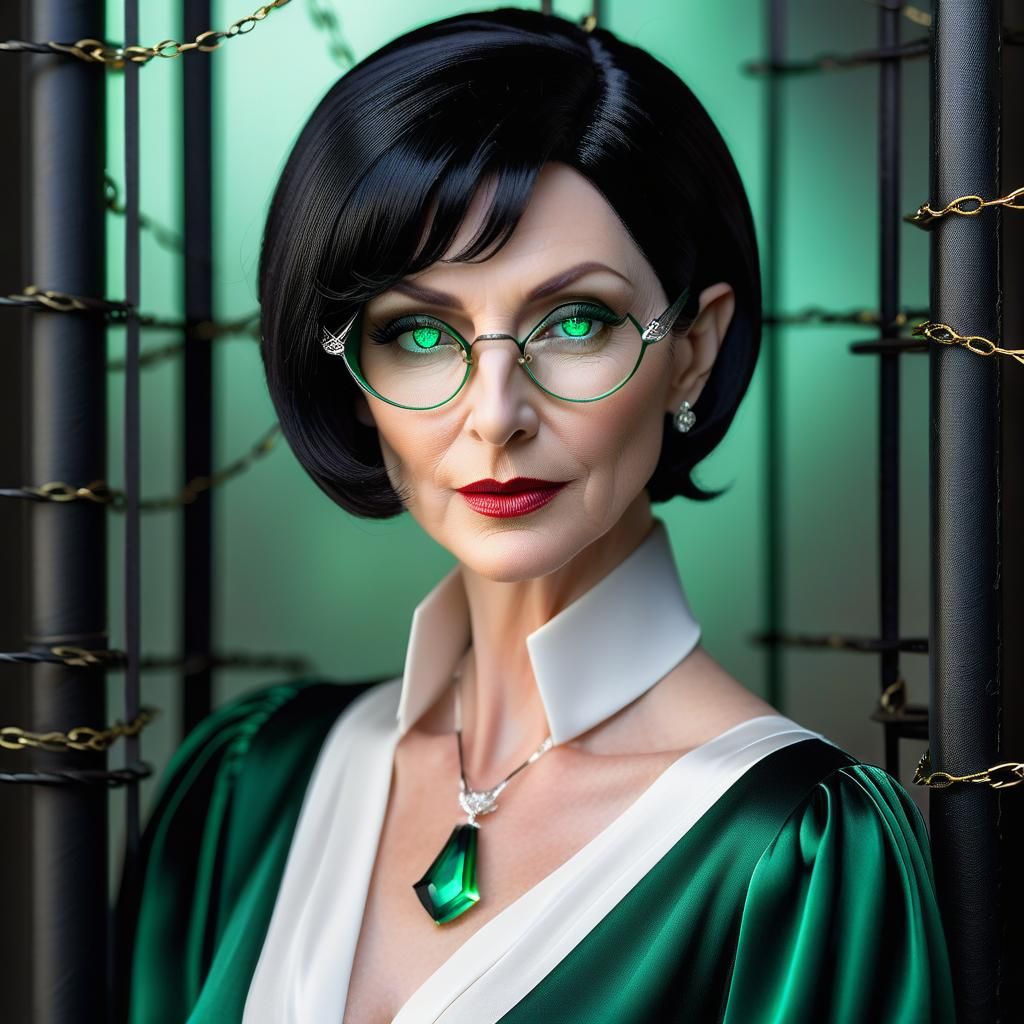 Elegant Elf Portrait in Rembrandt and Vermeer Style