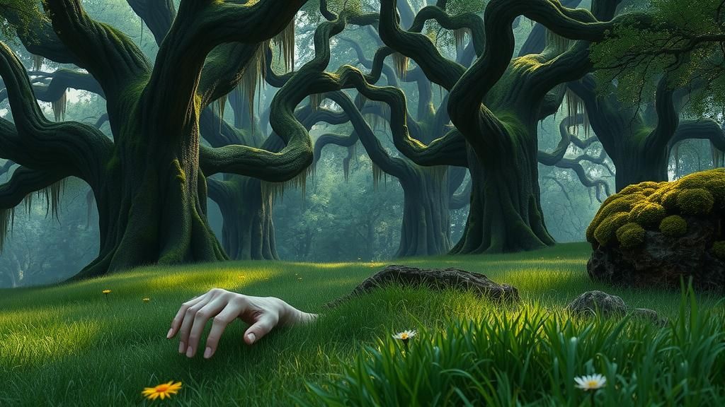 Crawling Hand and Foot in Magical Oak Grove