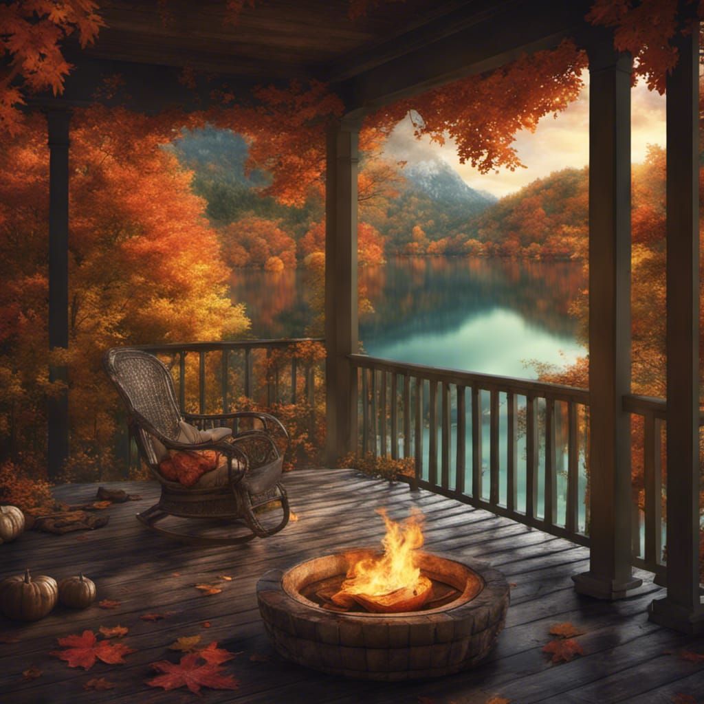 The Lake House in Autumn