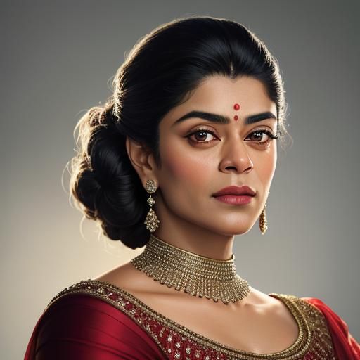 Woman in Red Dress, Professional Portrait Photography