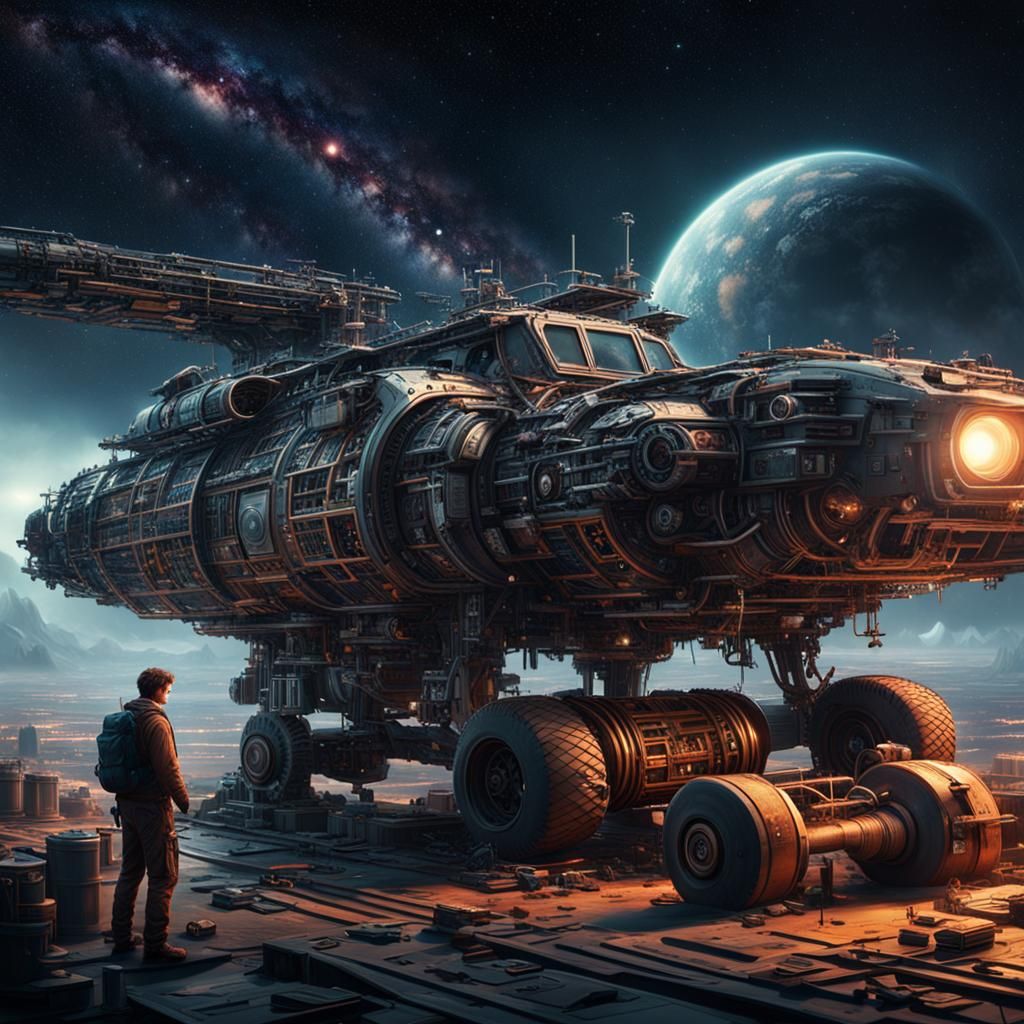 Mechanic of Stars: Epic Digital Matte Painting