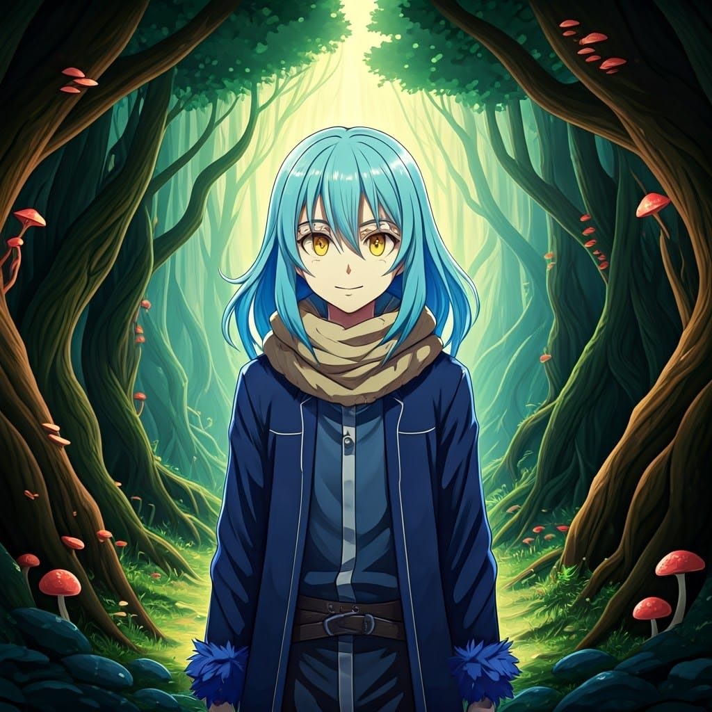 Isekai Hero Rimuru Tempest Reigns in Whimsical Anime Landsca...