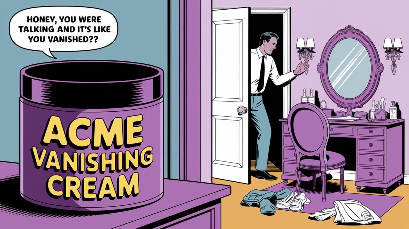 ACME VANISHING CREAM" Oops FAIL