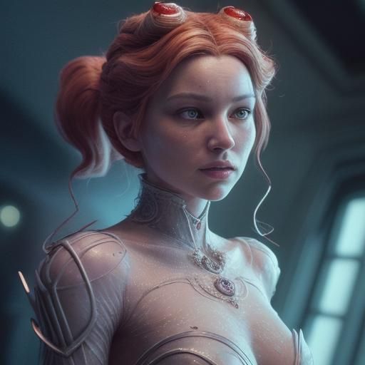 Cinematic Crab Character in a Vibrant Sci-Fi Universe