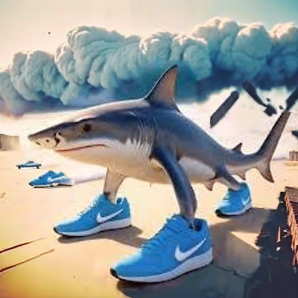 War-Torn Landscape in Golden Hour Glory