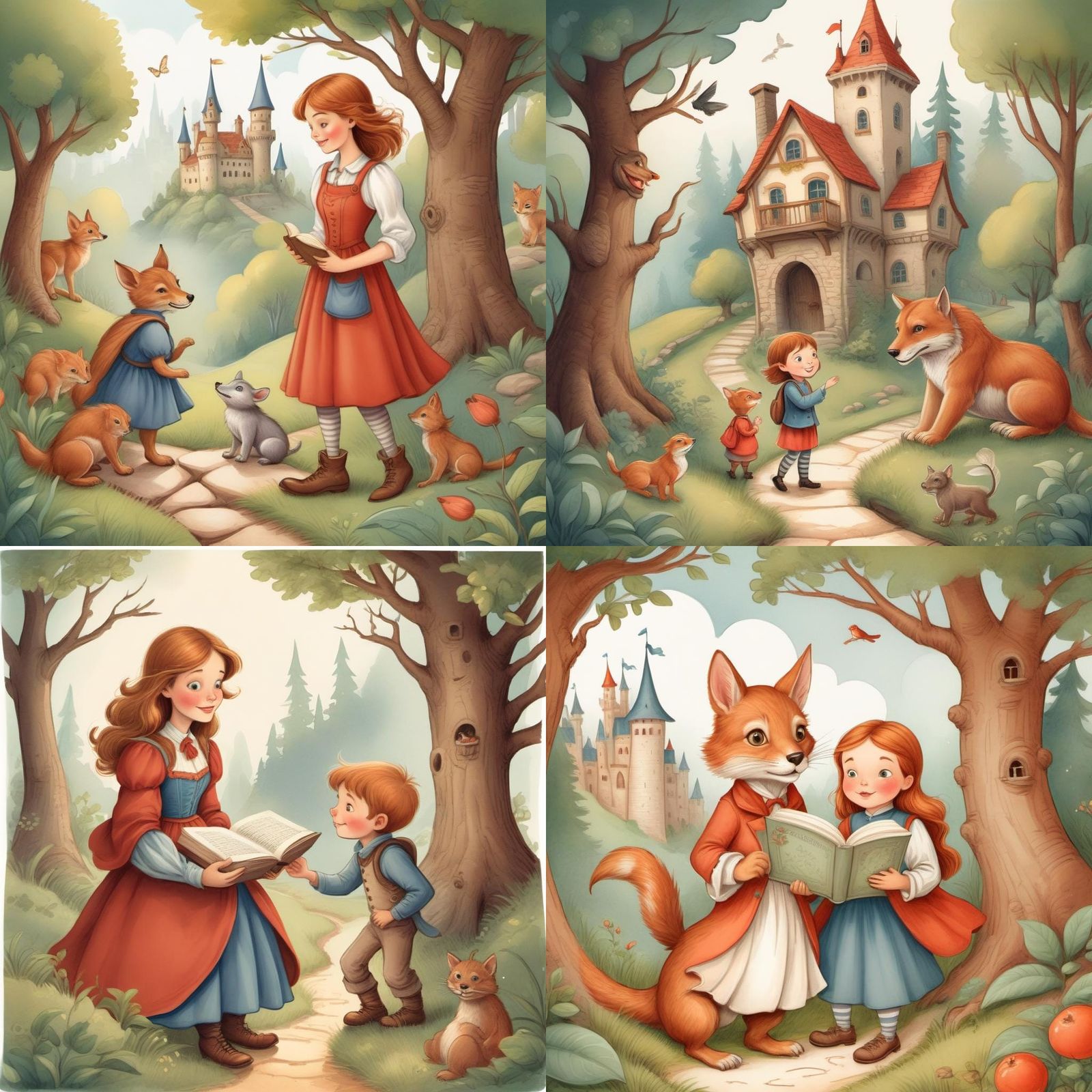 Charming Storybook Illustration Generated by AI