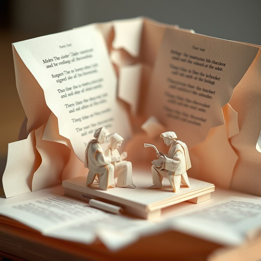 Origami Papercraft Deconstructing Hymns