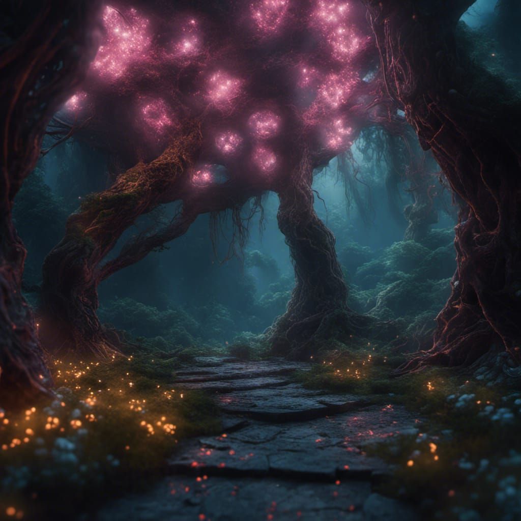 In the mysterious forest