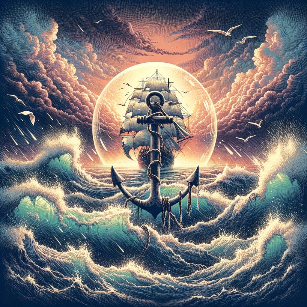 Turbulent Sea Anchored by Love