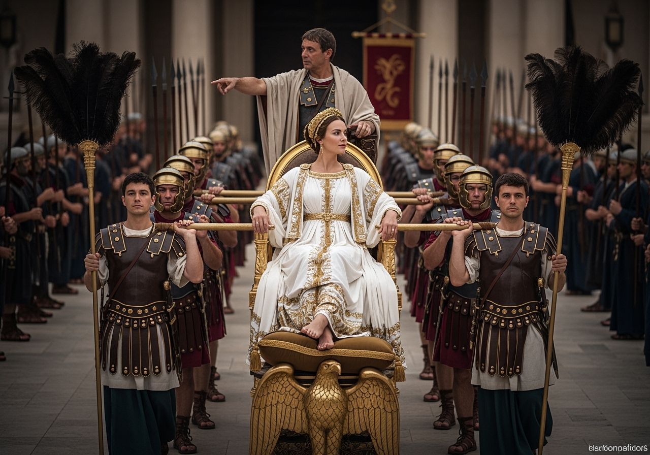 Roman Empress on Eagle Throne, Natural Lighting