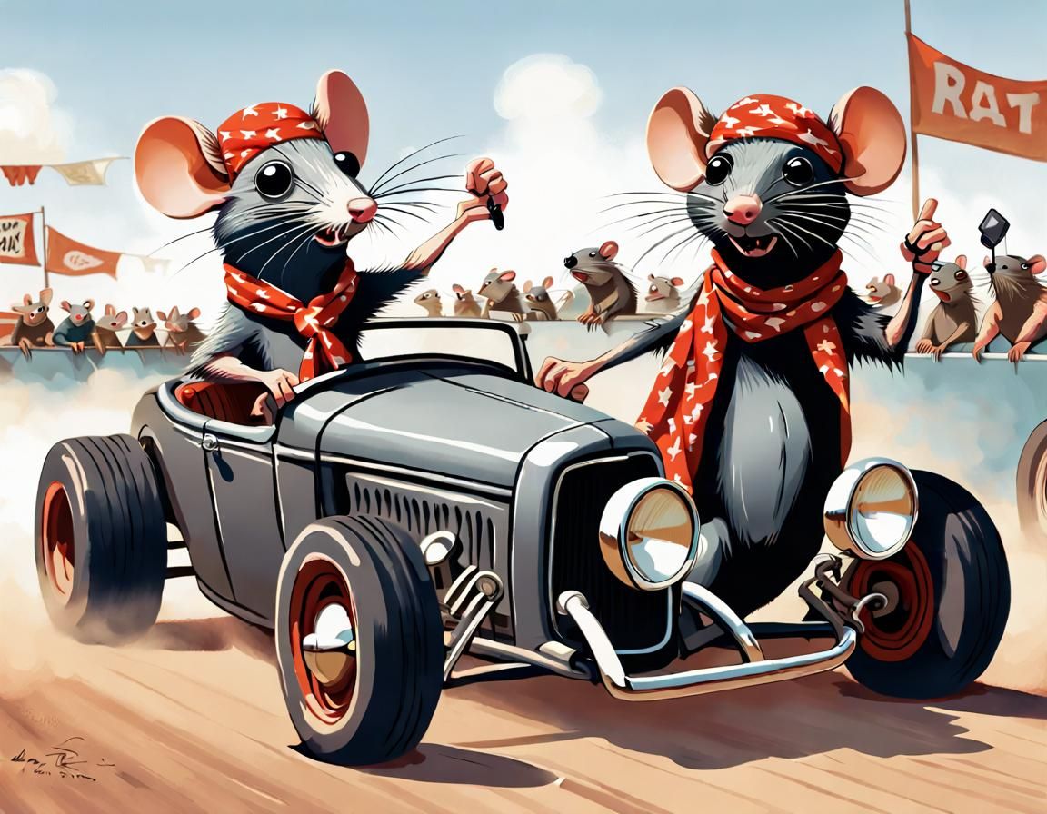 Rat Rods At the Starting Line¹