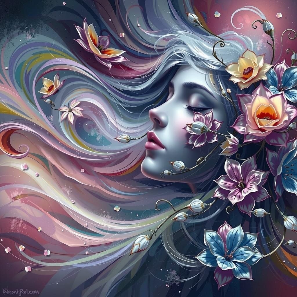 Ethereal Beauty in Floral Harmony