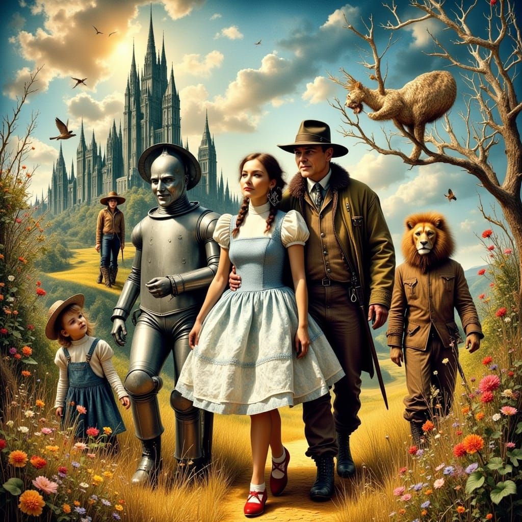 The Wizard of Oz Movie Poster Illustration