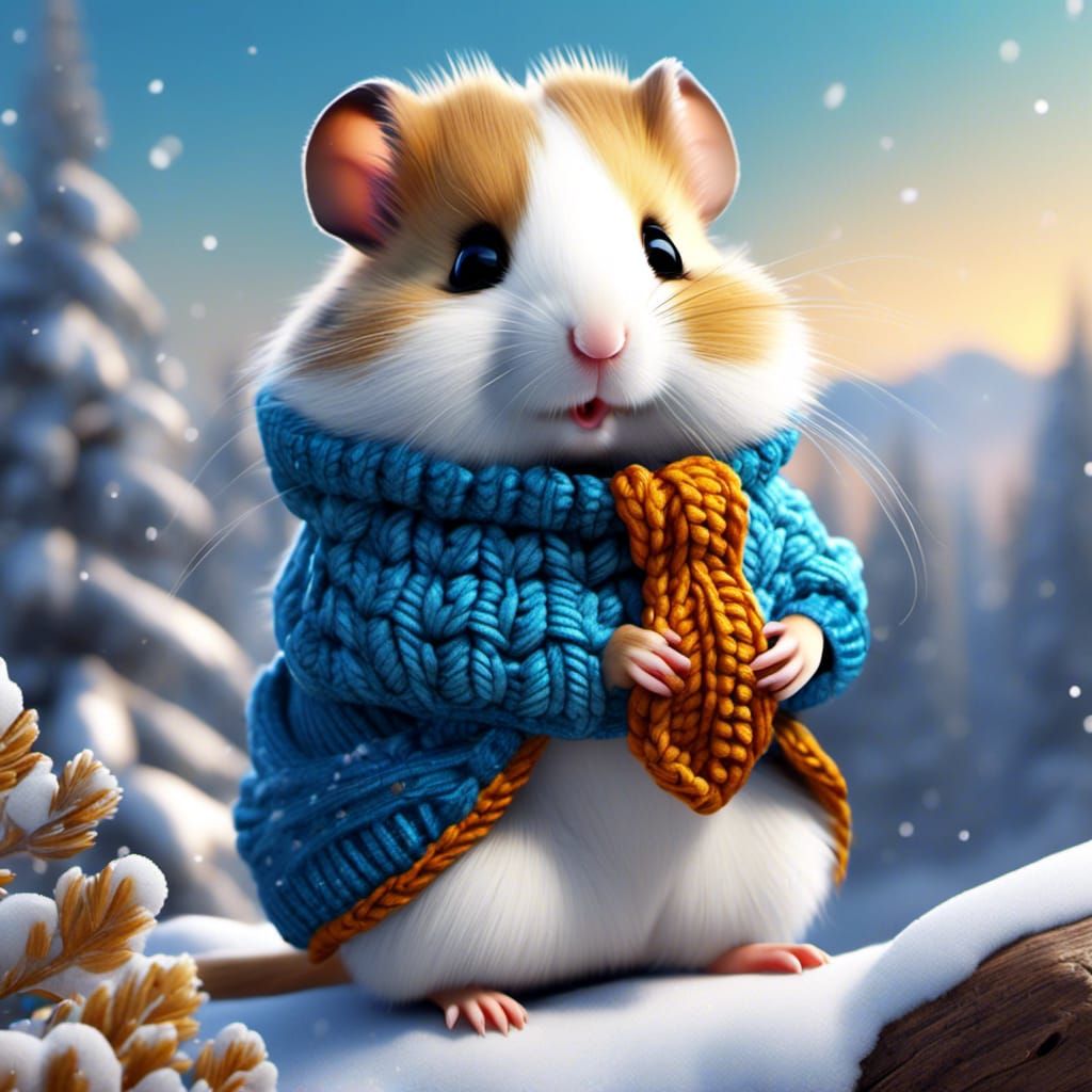 hamster in sweater