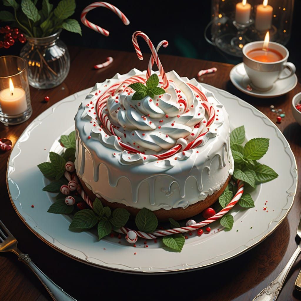 Futuristic Mint Whipped Cream on Delicate China