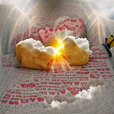 Divine Sunshine Beams: A Vision of True Love