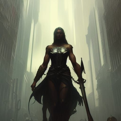 Justice: Dark Fantasy Concept Art in 8k Resolution