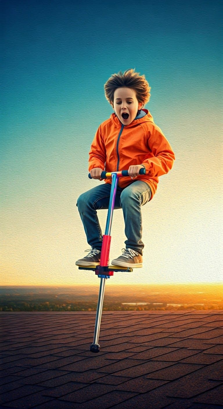 Pogo Kid's Leap of Faith in Hyperrealism