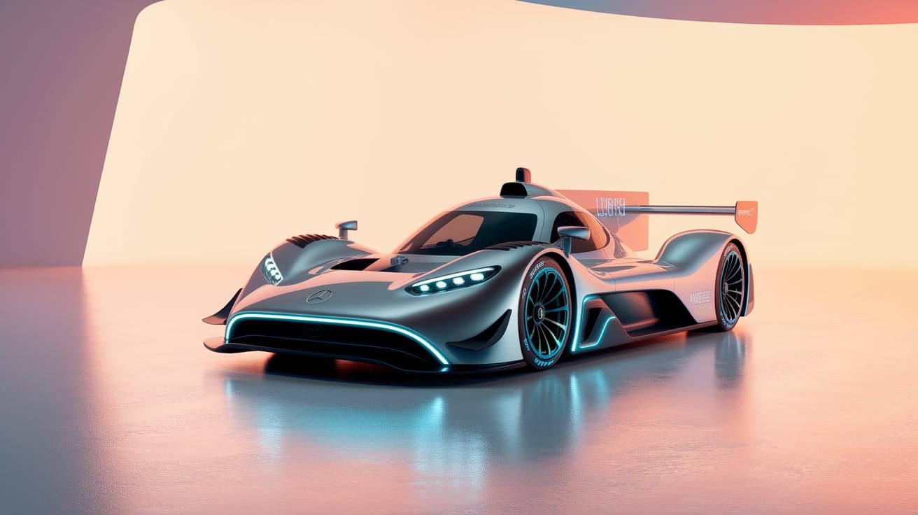 Futuristic Mercedes E-Performance Vision Gran Turismo LMP1 i...