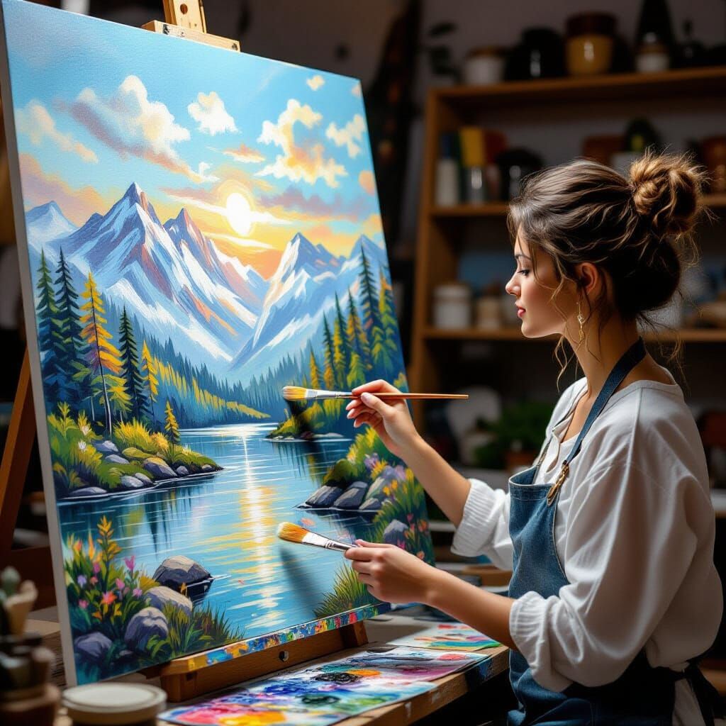 AI Art Tutorial: Painting a Beautiful Canvas