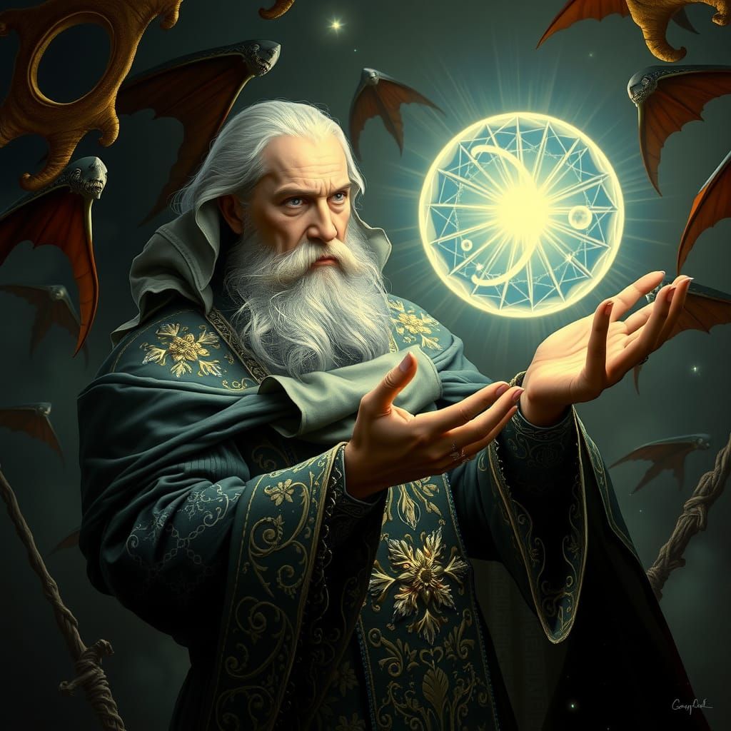 Saruman and Palantir: A Renaissance-Inspired Middle-earth Sc...