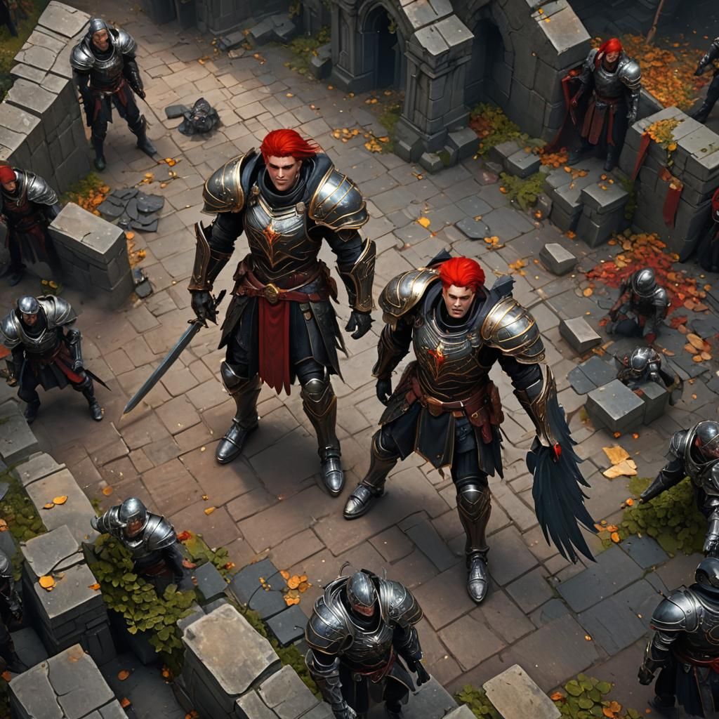 Fallen Aasimar Paladin: Detailed Matte Painting