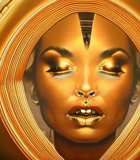 Goddess Sunbathing in Hyperrealistic Style