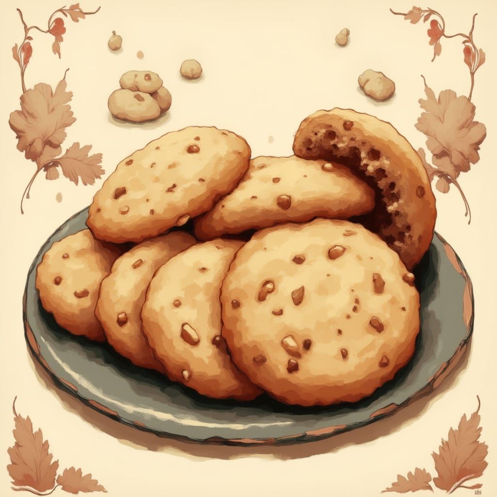 Whispers of Cookies in Soft Anime Hues
