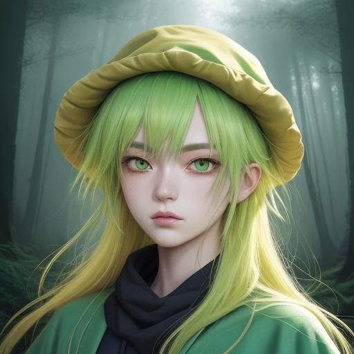 Gnome Zook in Mystic Forest, Anime Style Portrait