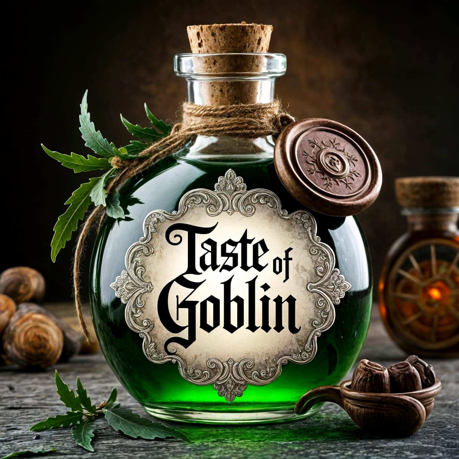 Goblin's Ancient Elixir in Elegant Glass