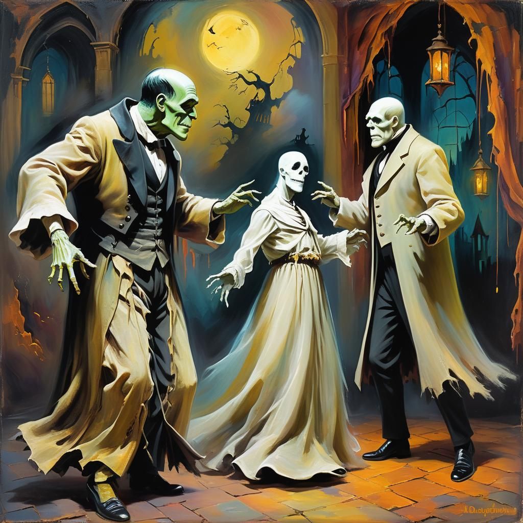 Casper and Frankenstein's Gothic Halloween Dance