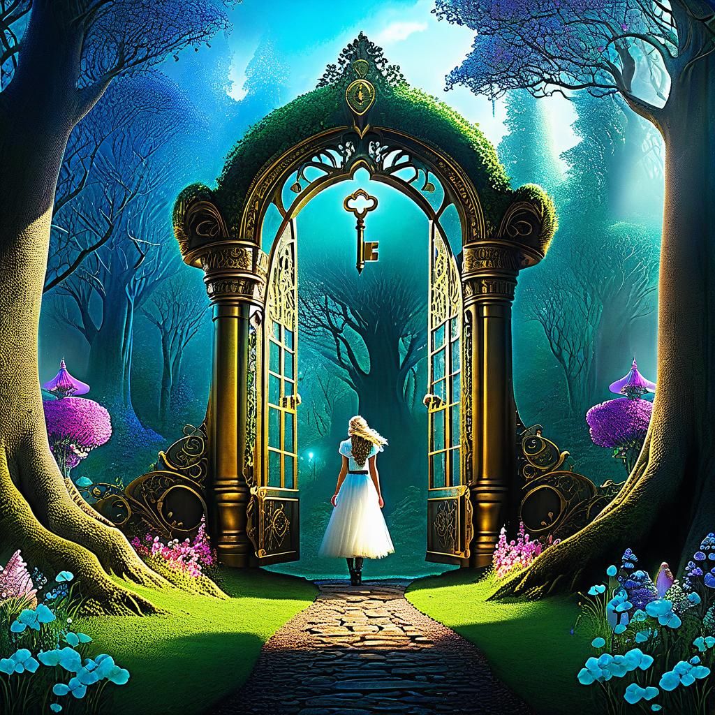 Ethereal Springtime Realm in Maximalist Digital Painting