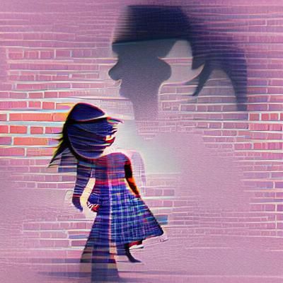 Abstract Image of a Girl Who Got Away
