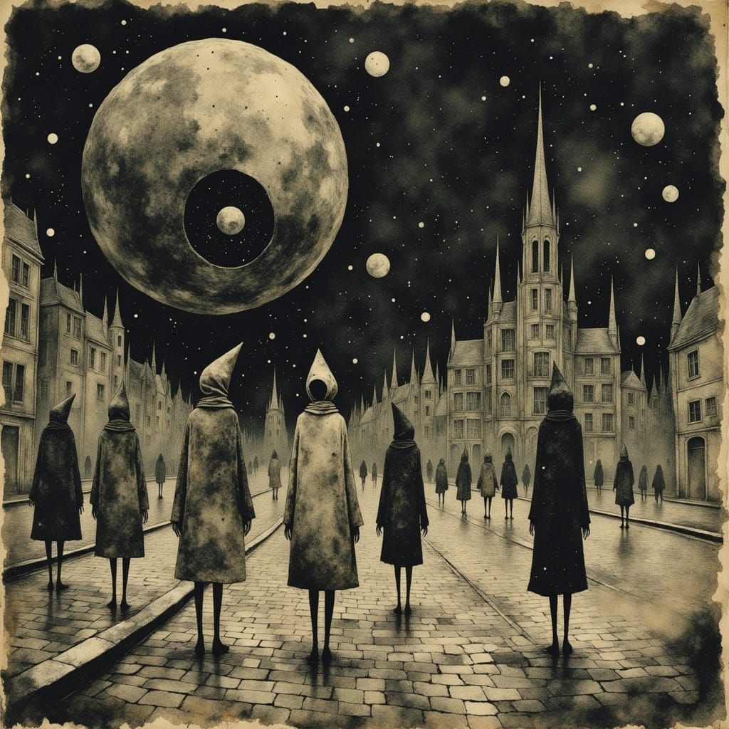 Cosmic Alien Craft over Earth, Surreal Art