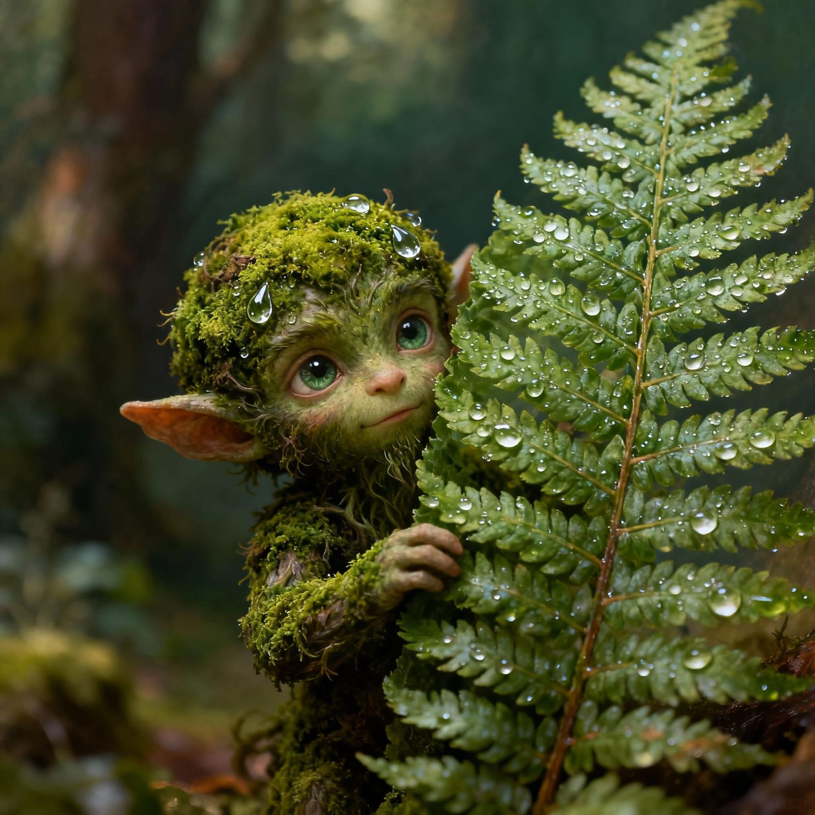 Mischievous Forest Spirit Macro Photo