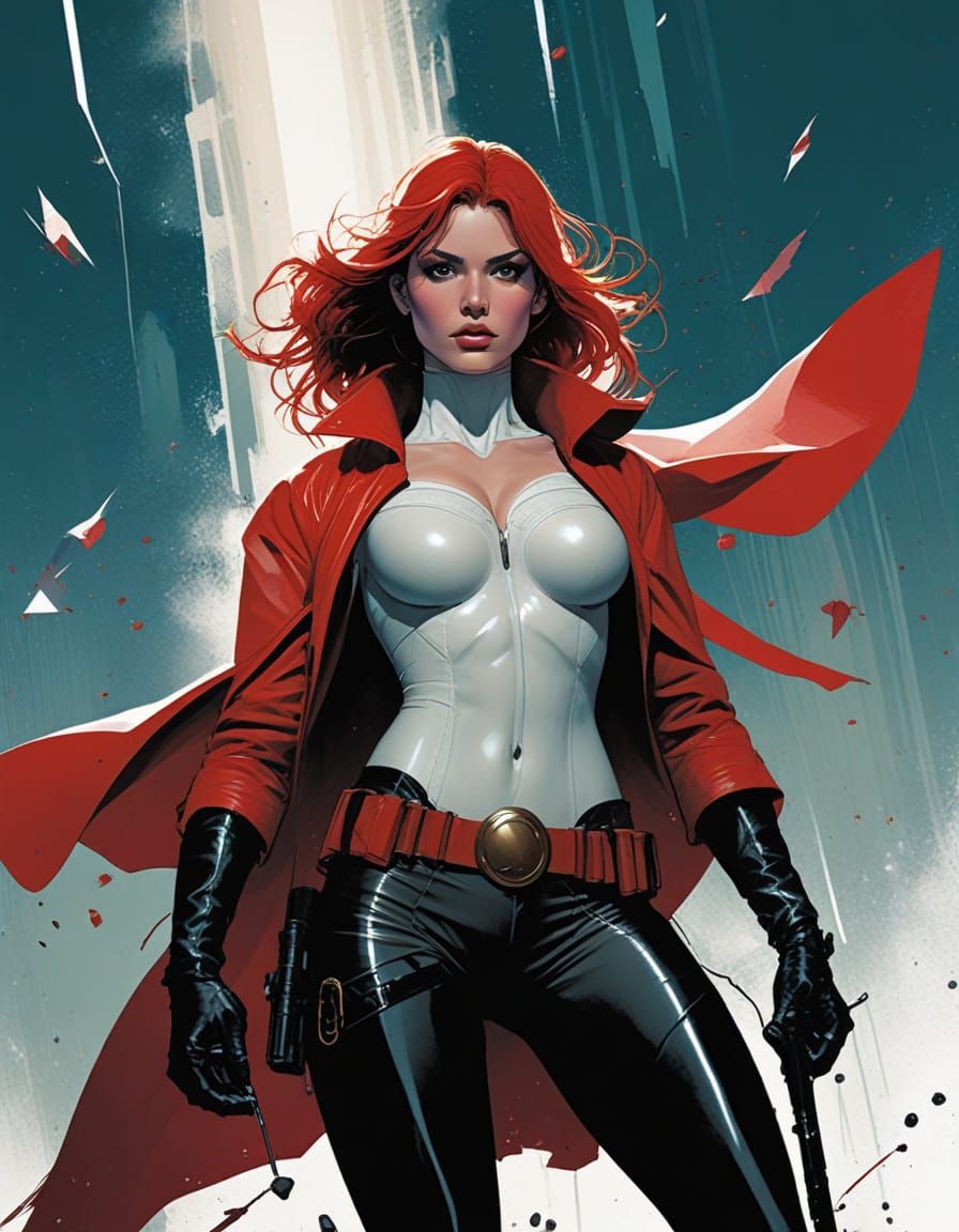 Comic Book Cover Art in Vibrant Pop Art Style