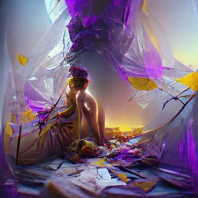 Dark Fantasy Art of Fragile Person in 8K