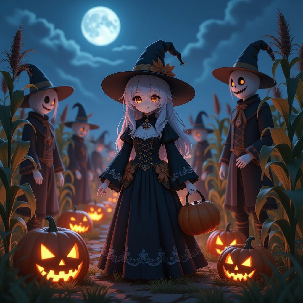 Nightmare Harvest Festival: Spooky Halloween & Autumn Scenes