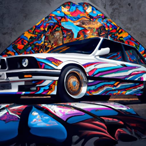 BMW 325i E30 Wrapped in African Print